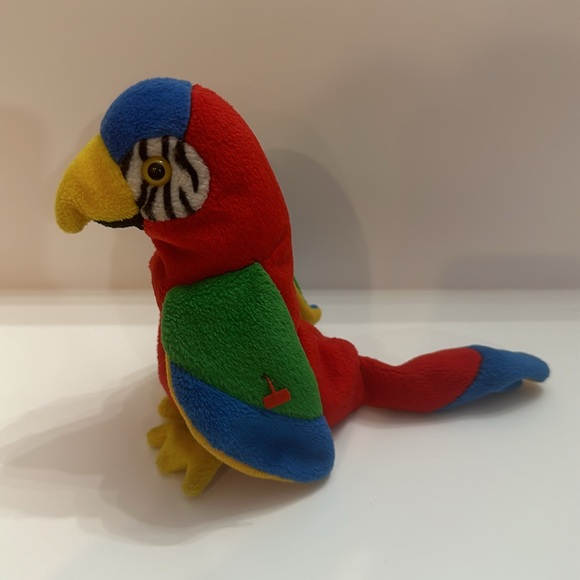 Ty Beanie Baby Jabber The Parrot Tropical Bird Retired - Picture 2 of 5